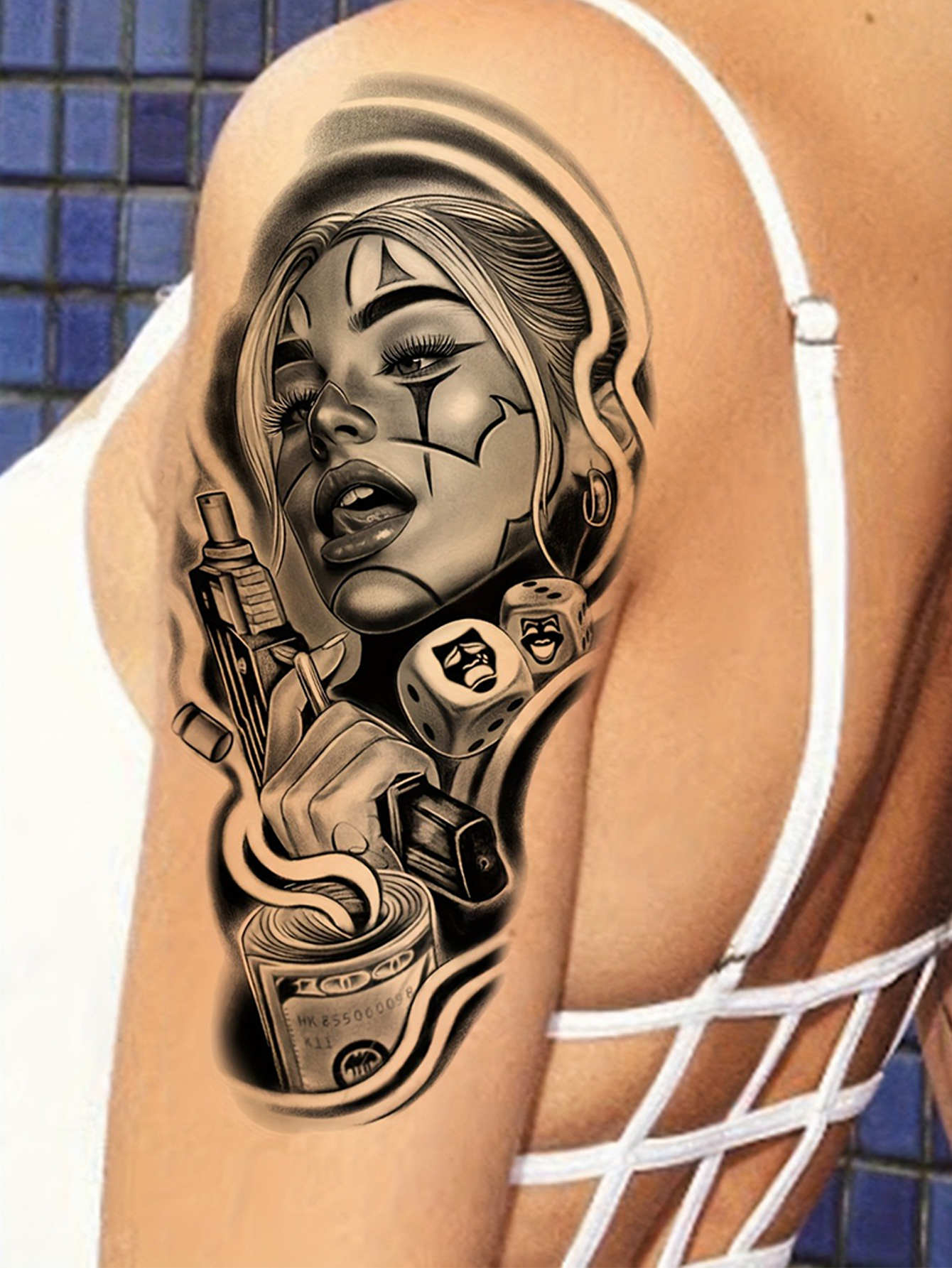 Hickano Rebellious Style Tattoo Stickers
